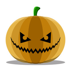 Isolated cute halloween pumpkin. Vector illustration design