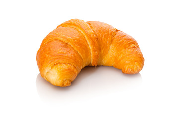 Croissant weiß isoliert
