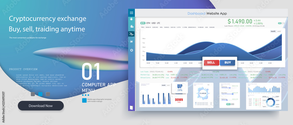 Poster creative vector illustration of web dashboard infographic template.online statistics and data analyt