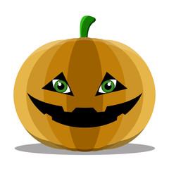 Isolated cute halloween pumpkin. Vector illustration design