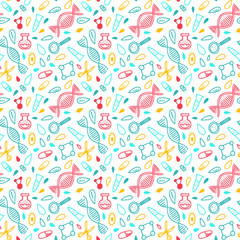 Genome sequencing pattern. DNA