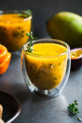 Mango,Orange with Passion fruit Smoothie