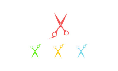 Scissor logo template
