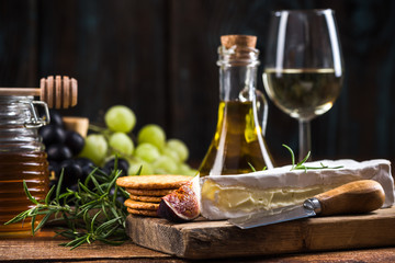 Camembert cheese , festve food