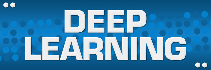 Deep Learning Blue Dots Background 