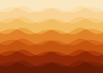 brown abstract background with curves lines and gradient.