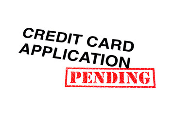 Fototapeta na wymiar Credit Card Application Pending