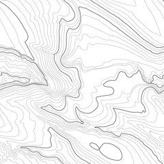 Topographic map background concept with space for your copy. Topography lines art contour , mountain hiking trail , Shape vector design. Computer generated .