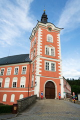 Chateau at Kamenice nad Lipou, Vysocina region, Pelhrimov district, Czech Republic, sunny summer day