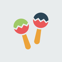 Silhouette icon maraca