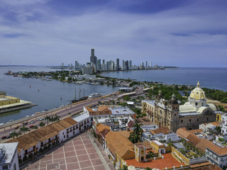 Panorámica de Cartagena de indias, Colombia