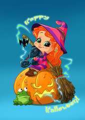Fototapeta premium Little Witch