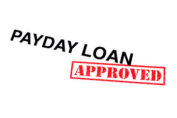 Fototapeta na wymiar Payday Loan Approved