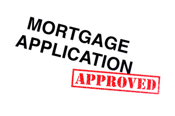 Fototapeta na wymiar Mortgage Application Approved