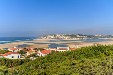 Fototapeta na wymiar Vista da Lagoa de Óbidos em Portugal
