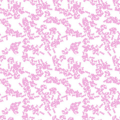 UFO military camouflage seamless pattern in white and pink colors