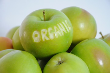 Organic green apple
