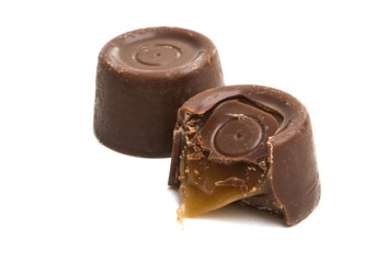 chocolate candy isolated