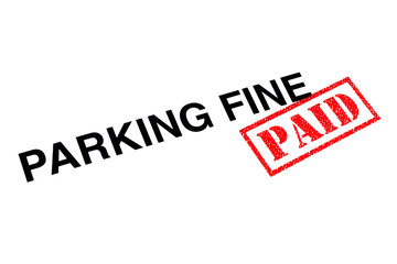 Parking Fine Paid - obrazy, fototapety, plakaty