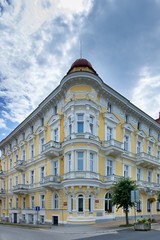 Spa architecture - spa hotel in Frantiskovy Lazne (Franzensbad) - Czech Republic