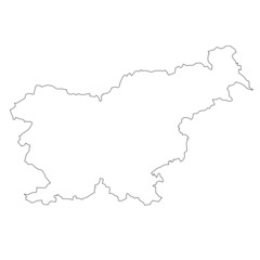 Fototapeta premium Map of Slovenia