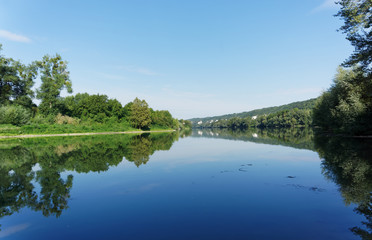 Fototapeta na wymiar Seine river in the French Vexin regional nature park