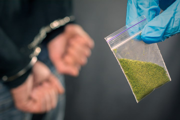  drug addict was arrested for drug use. A police officer finds drugs during the search of drug...
