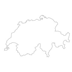 Fototapeta premium Map of Switzerland