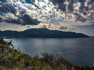 Corfu Island and Ionian sea