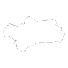 Fototapeta premium Map of Andalusia