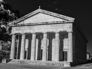 Obraz premium Corfu Island and Ionian sea