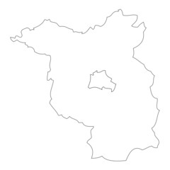 Obraz premium Map of Brandenburg, Germany