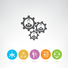 business management concept icons