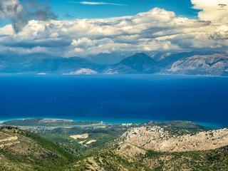 Corfu Island and Ionian sea