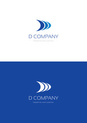 D company logo teamplate.