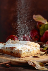 Fresh baked delicious classic  apple pie.