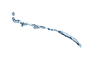 Abstract splash of water on white background