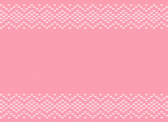 Knitted seamless pattern. Vector background