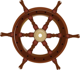 timone in legno per imbarcazione e veliero © frrlbt