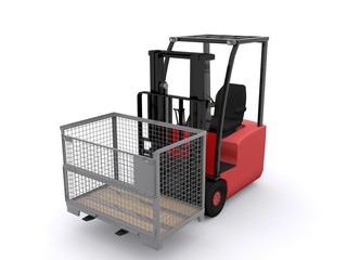 Forklifter isolated