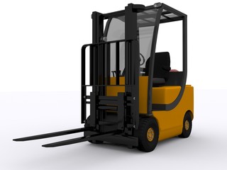 Forklifter isolated