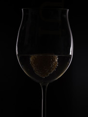 Weinglas Silhouette