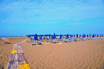 sand beach in paestum Cilento Italy