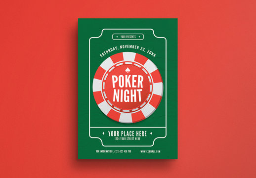 Poker Night Flyer Layout