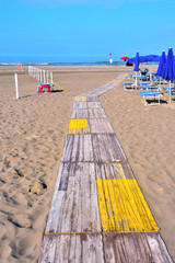 sand beach in paestum Cilento Italy