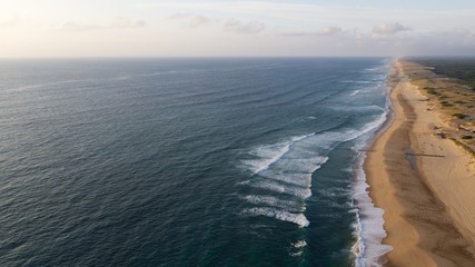 Hossegor/ Seignosse Beach Aerial View