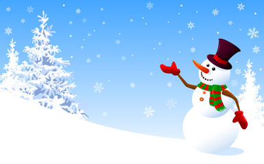 Snowman greeting card