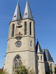 Fototapeta na wymiar Kirche in Flonheim / Rheinhessen