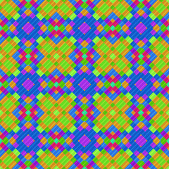 Seamless pattern background from a variety of multicolored squares.