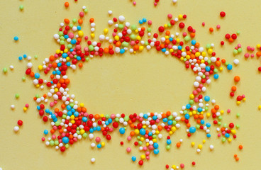 Colorful sugar sprinkles